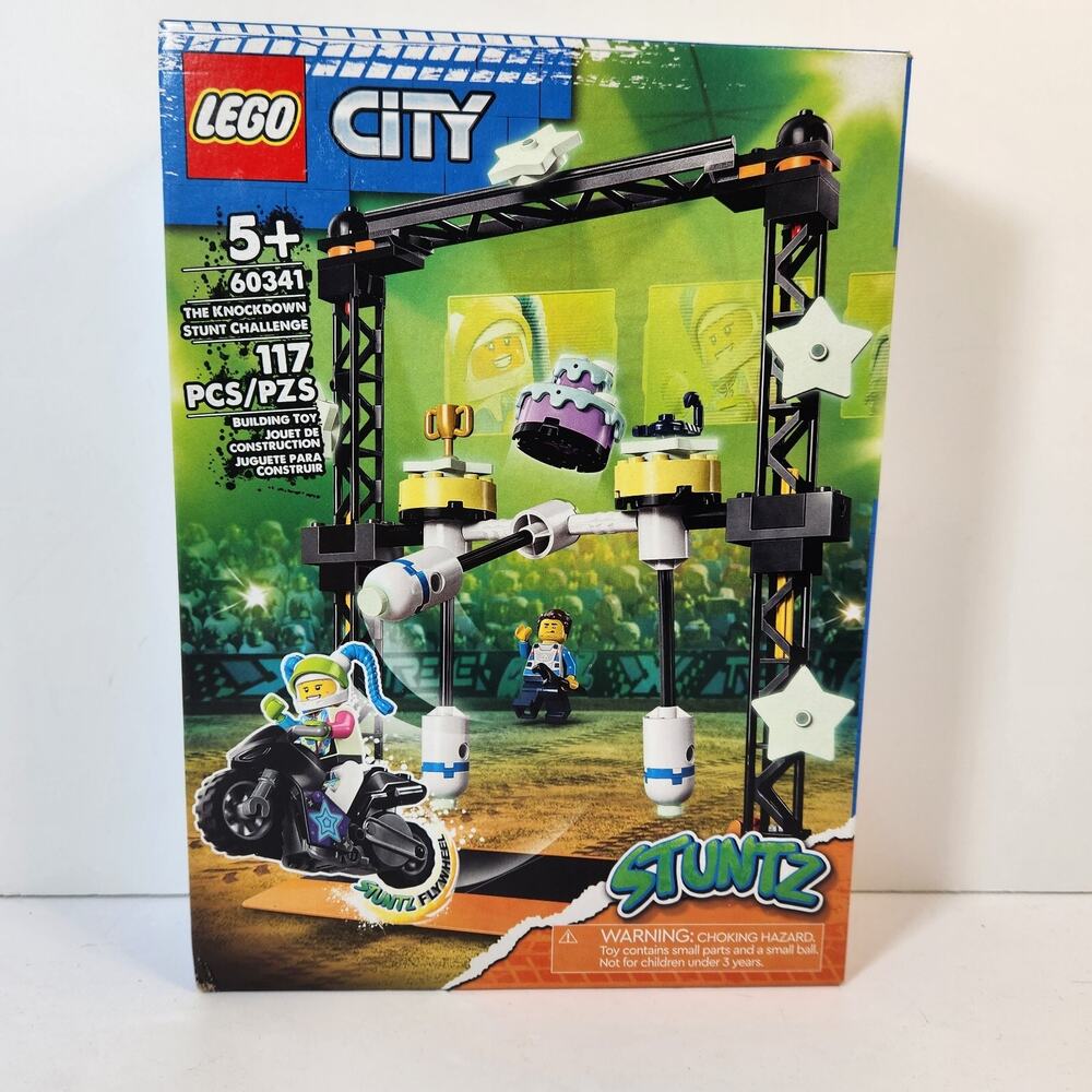LEGO City Stuntz The Knockdown Stunt Challenge 60341 Kids Minifigure New Sealed